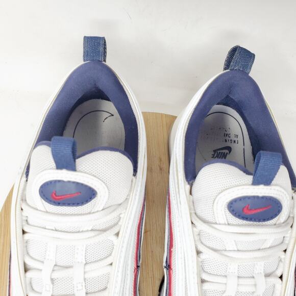 Nike Air Max 97‎ Shoes Womens 7.5 Red Crush White Blue Athletic Lace Up Sneaker - Picture 5 of 15